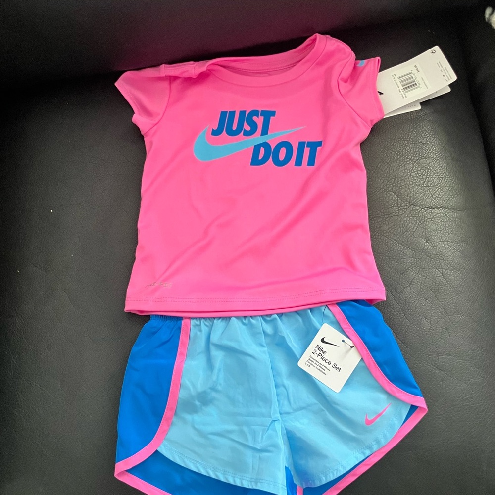 Nike Pink and Blue Kids Outfit
